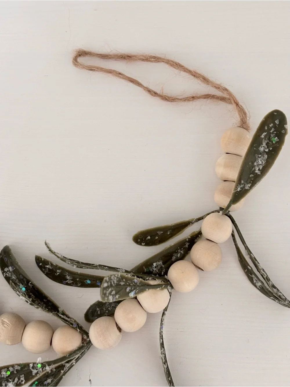 HOBBY LOBBY (2) Icy Mistletoe Beaded Garlands NWT